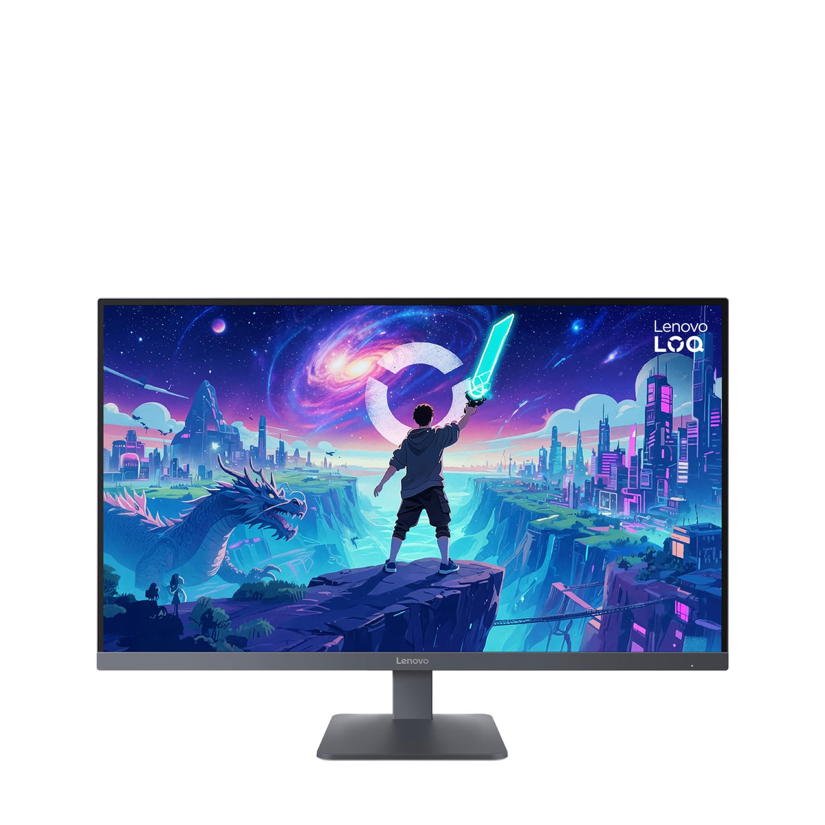 Lenovo LOQ 32Q-10 | 31.5'' QHD WLED Gaming Monitor | 2560x1440 | 16:9 | 180Hz | 0.5ms Response Time | HDMI 2.1 | DisplayPort | 3-Sided Near Edgeless Panel | VESA Adaptive Sync | AMD FreeSync | Gray - 68F7GAC1E5