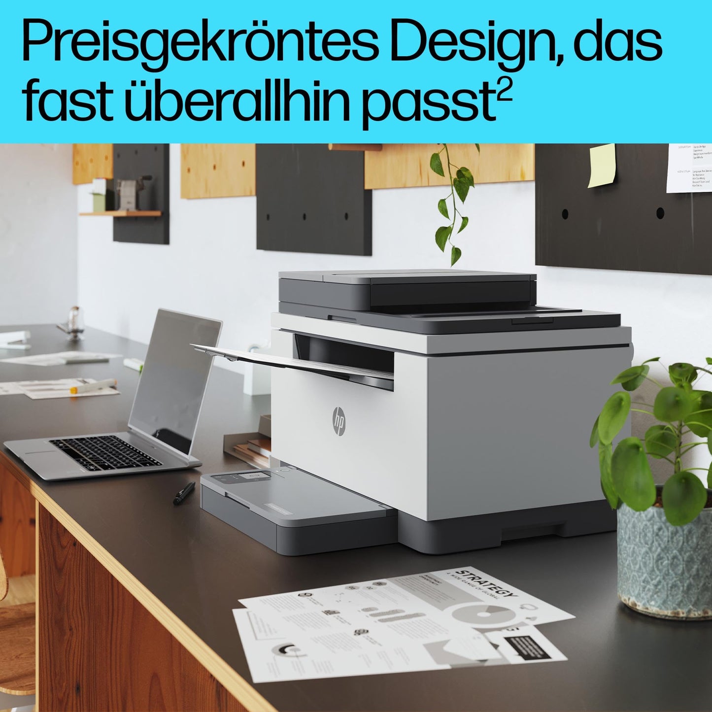 HP LaserJet MFP M235sdw multifunction laser printer black and white, print, copy, scan, automatic two-sided printing, dual-band Wi-Fi, USB, LAN, smart app, intelligent user interface - 8J9K7F#B19