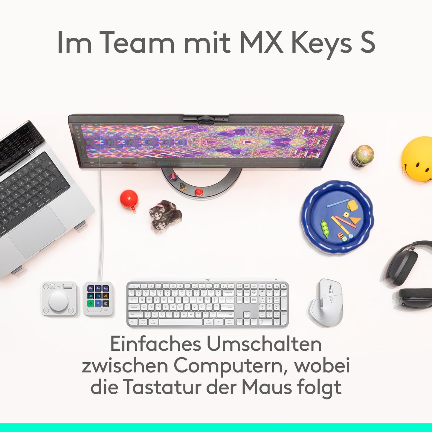 Logitech MX Master 4, ergonomische kabellose Maus mit - 910-007563