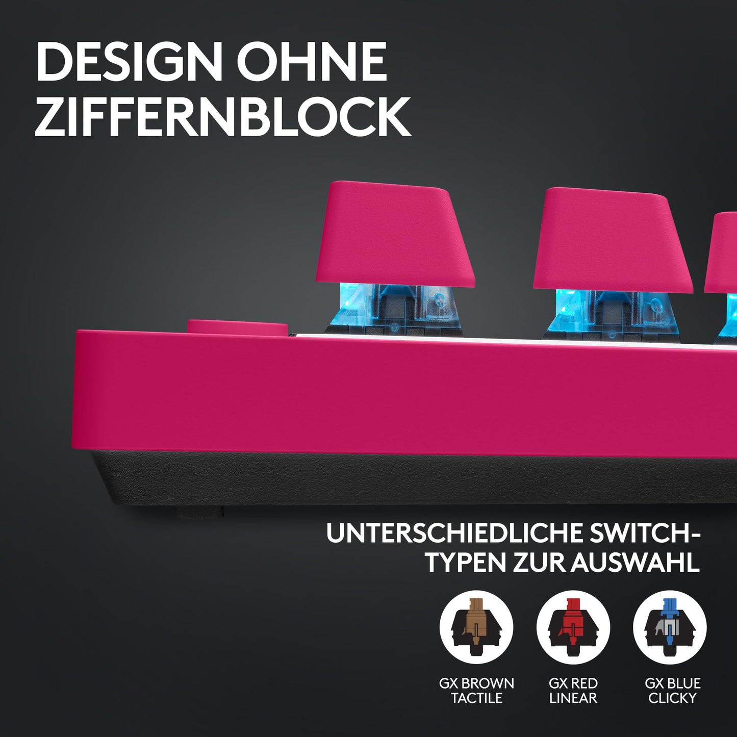 Logitech G PRO X TKL LIGHTSPEED Magenta (920-012155)