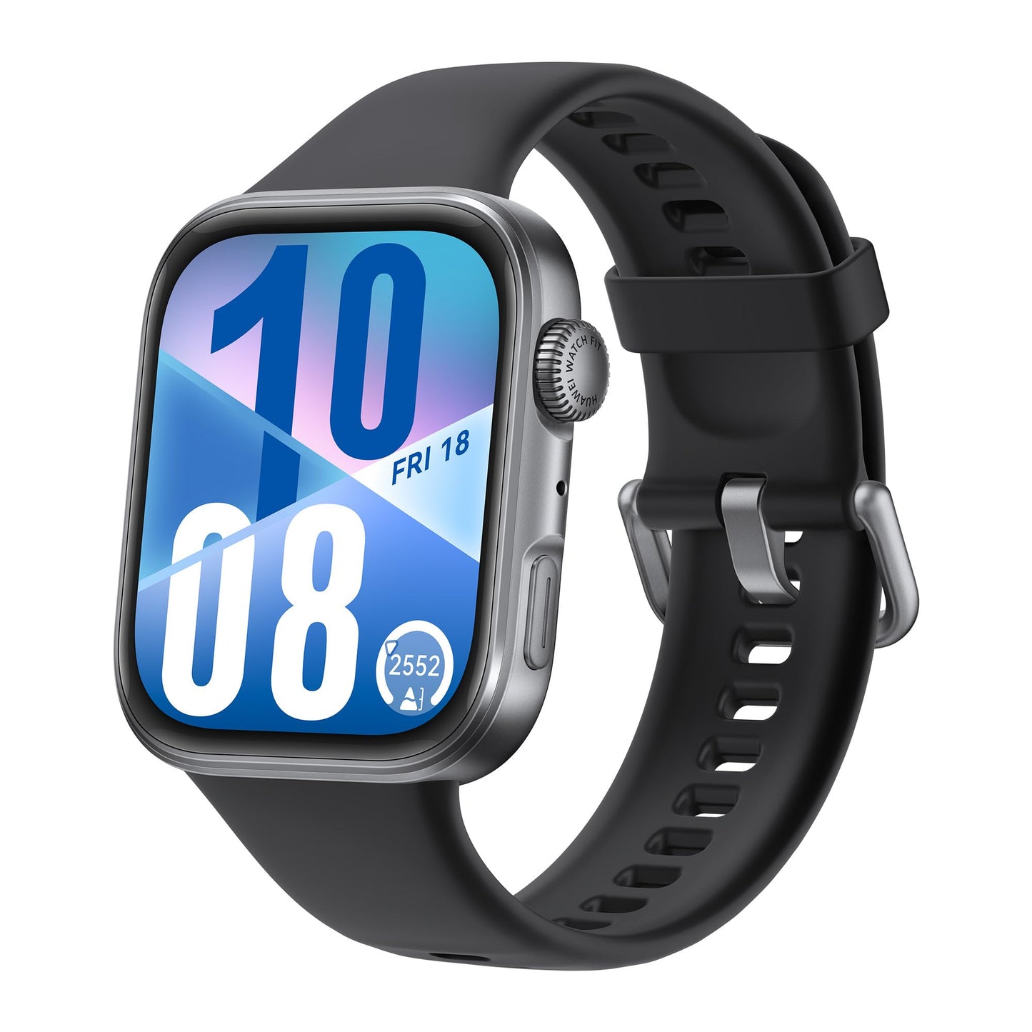 HUAWEI Watch FIT 4 Smartwatch, GPS, Fitness Tracker with Sleep Tracking, Health Management, 2000 Nits, Up to 10 Days Battery Life, 5 ATM, Compatible with Android & iOS, Black - Seiya-B19F