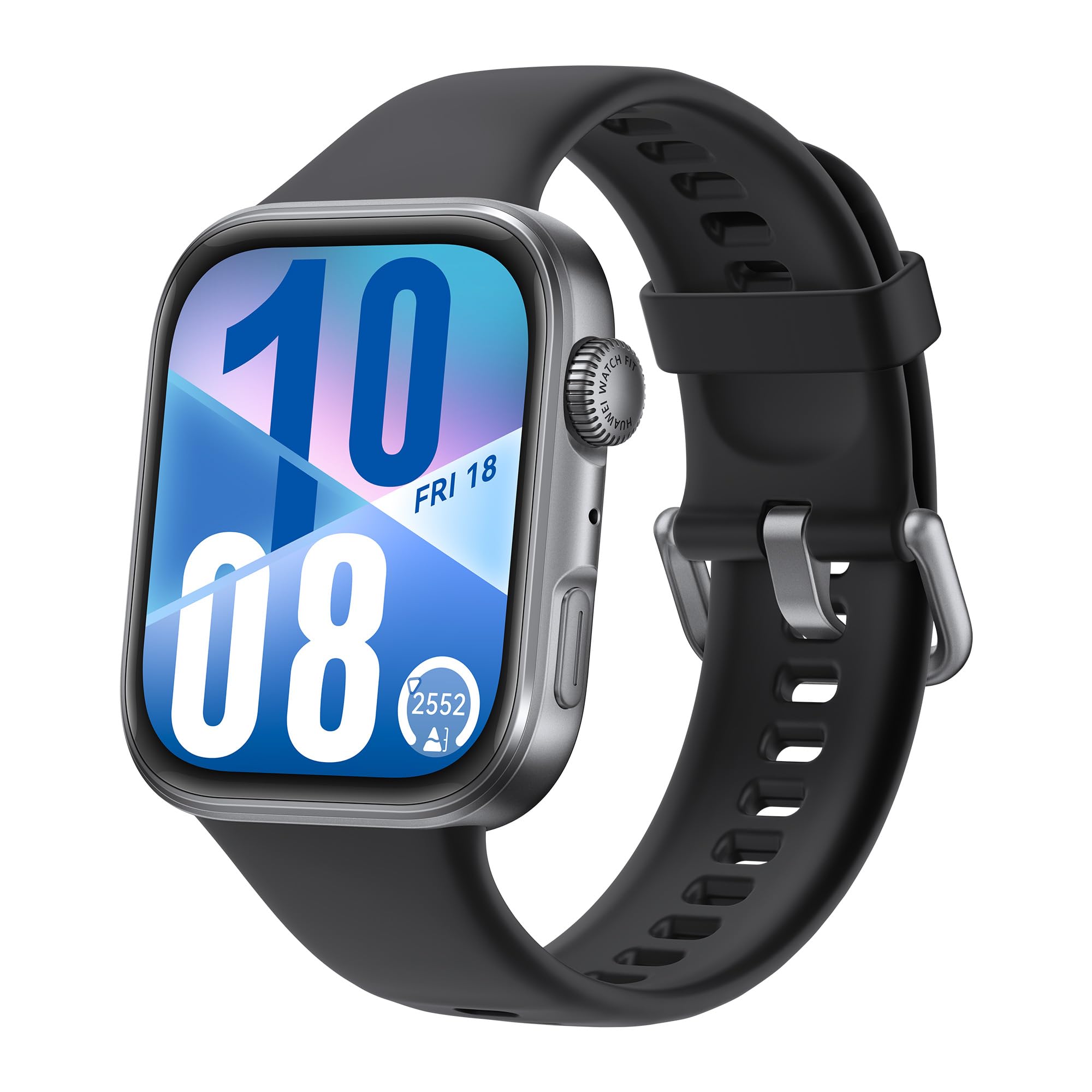 HUAWEI Watch FIT 4 Smartwatch, GPS, Fitness Tracker with Sleep Tracking, Health Management, 2000 Nits, Up to 10 Days Battery Life, 5 ATM, Compatible with Android & iOS, Black - Seiya-B19F