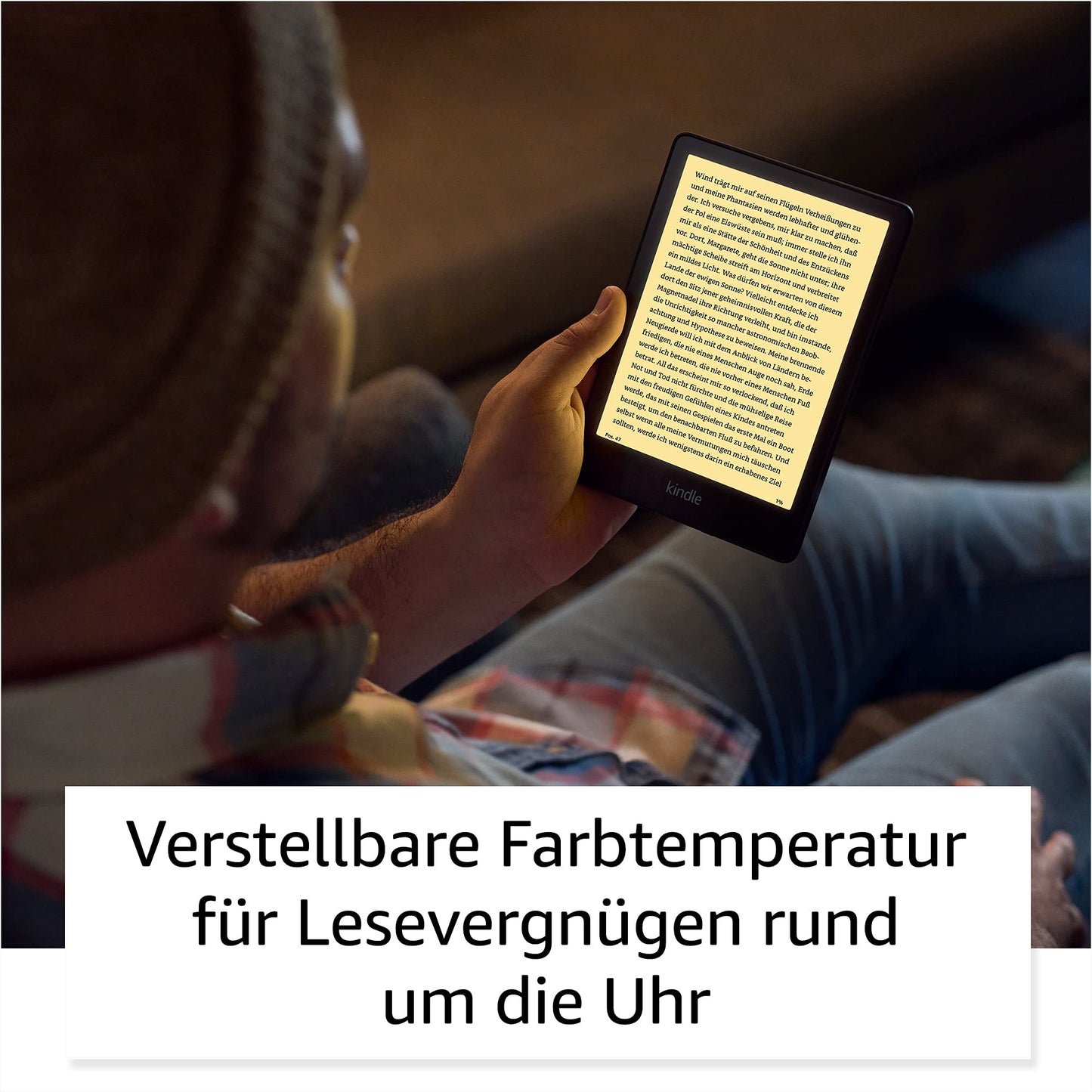 Certified and Refurbished Kindle Paperwhite (16GB) - Now with 6.8-inch (17.3 cm) display and adjustable color temperature - with advertising - denim blue - M2L3EK