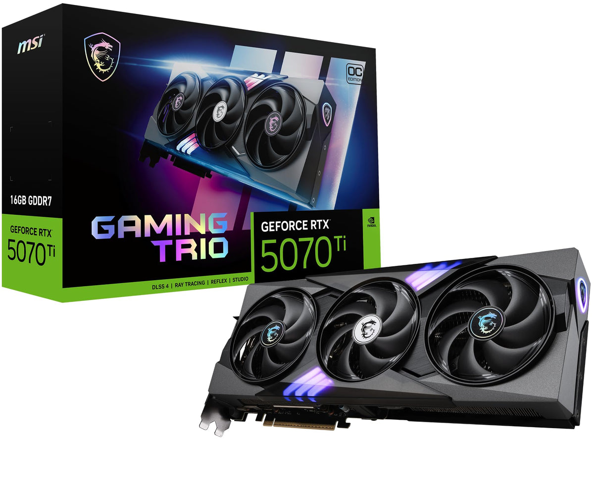MSI GeForce RTX 5070 Ti 16G Gaming Trio OC - Placă grafică de gaming - V531-240R