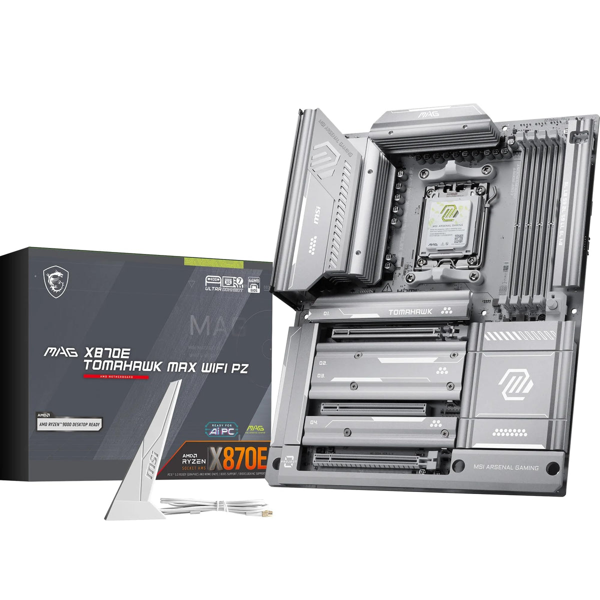 MSI MAG X870E Tomahawk MAX WiFi PZ - AM5 ATX Mainboard - 7E84-002R