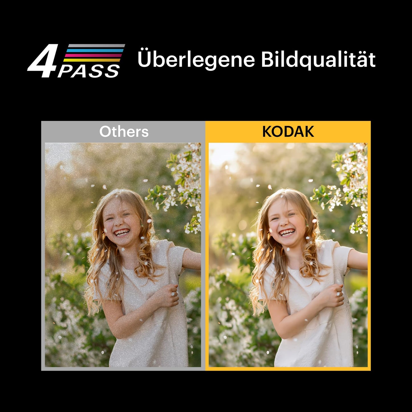 Kodak Mini Shot 3 ERA 4PASS 2-in-1 instant camera and photo printer (7.6x7.6cm) instant camera + 8 sheets, yellow - MS300Y