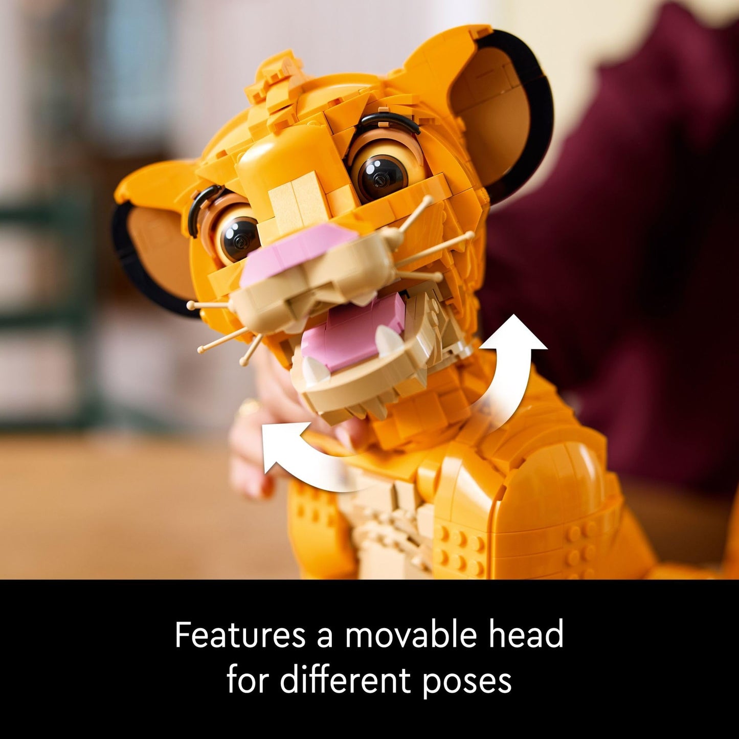 LEGO Disney Young Simba The Lion King Building Sets for Adults - Buildable Disney Figure for Display, Ages 18+ - DIY Kits & Crafts for Fans of Movie - Collectible Disney Gift for Christmas - 43247 - 6472848