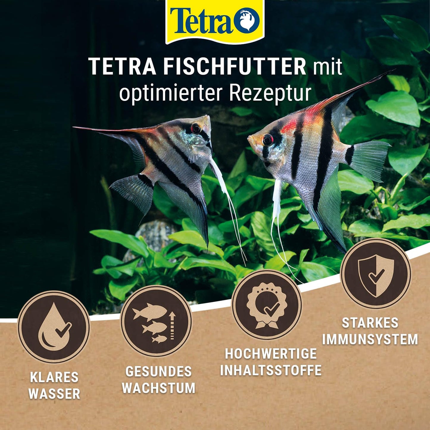 TetraMin Granules - slowly sinking fish food, ideal for fish in the middle water layer of the aquarium, 1 liter can - 4004218254350