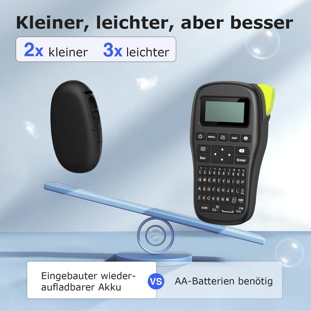 SUPVAN E10 Imprimantă de etichete cu Bluetooth și etichete continue, Negru