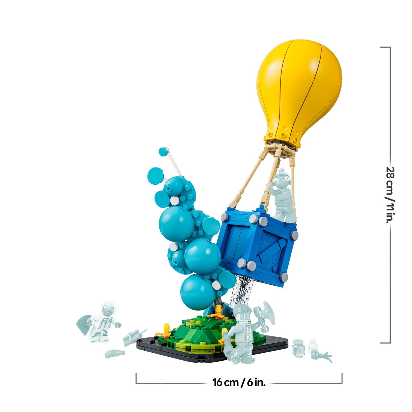 LEGO Fortnite stock delivery - toy with minifigures fish sticks, Leviathan & gingerbread gunner, accessories including sipping juice - gaming decoration - gift for boys, girls aged 10 and over - 77080