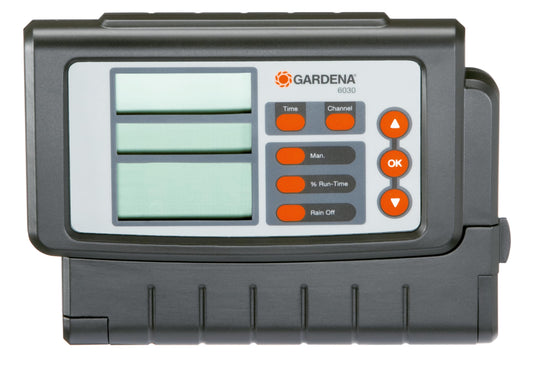Gardena irrigation controller Classic 6030: irrigation computer for automatic irrigation, large display, for up to 6 valves (1284-20)