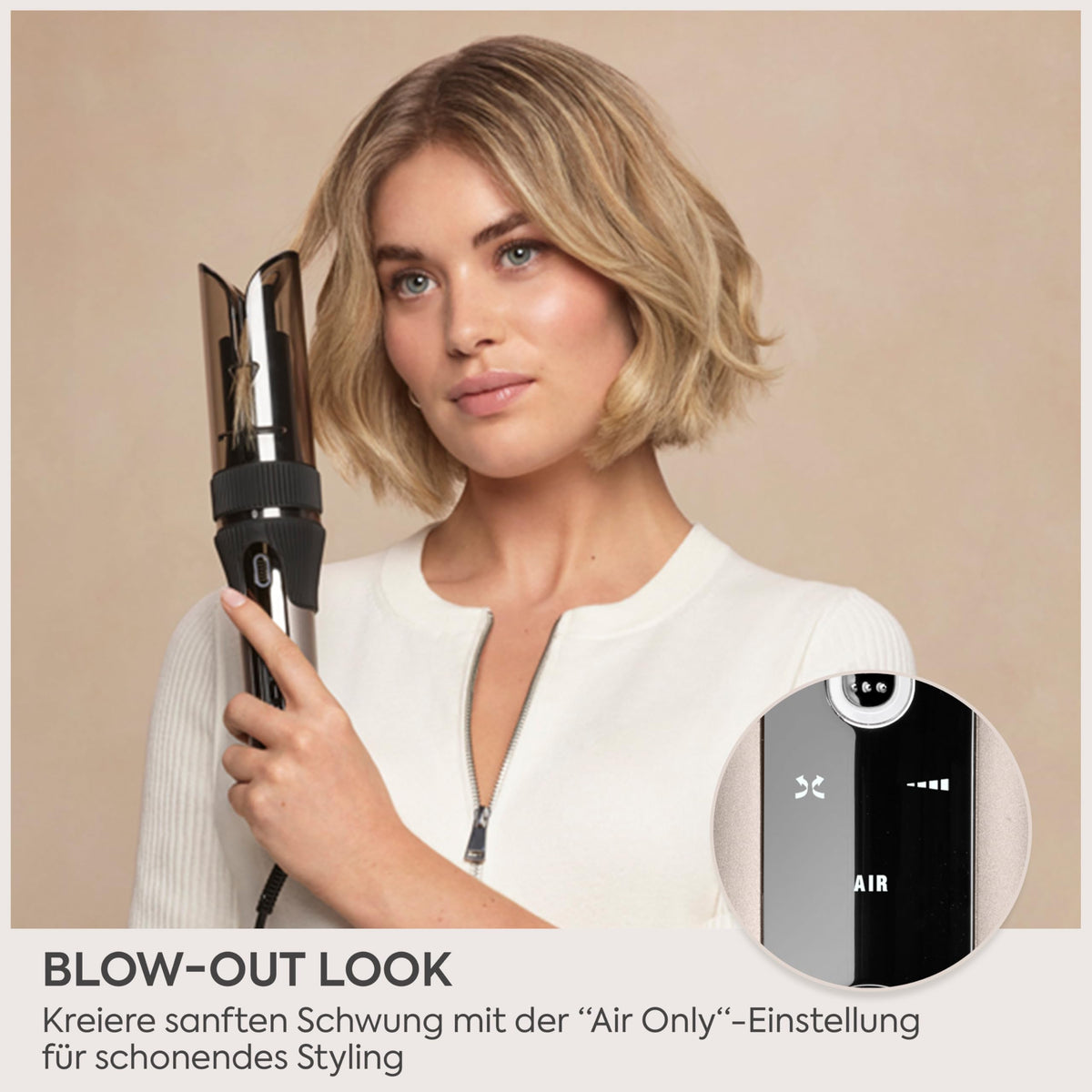 BaByliss Style Secret Air automatic curling iron, 25mm curling styler - C6686E