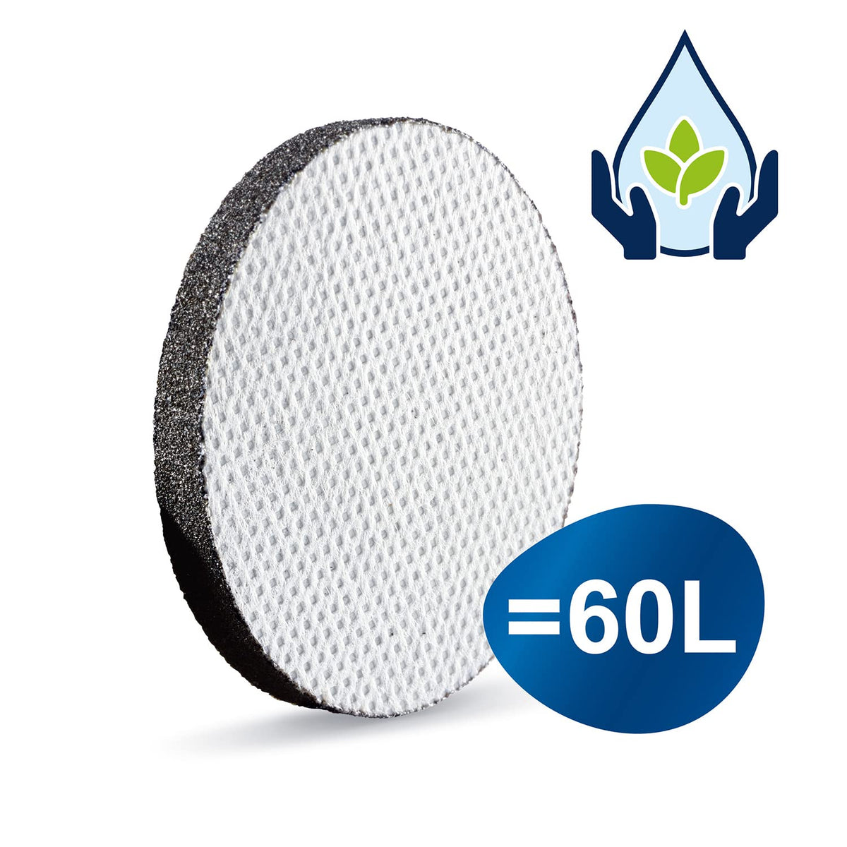 BRITA Sticlă de filtrare a apei albastră (600ml) / Sticlă de băut practică cu filtru de apă pentru deplasare din plastic fără BPA / Filtrează în timpul băutului / Potrivită pentru mașina de spălat vase - S1200