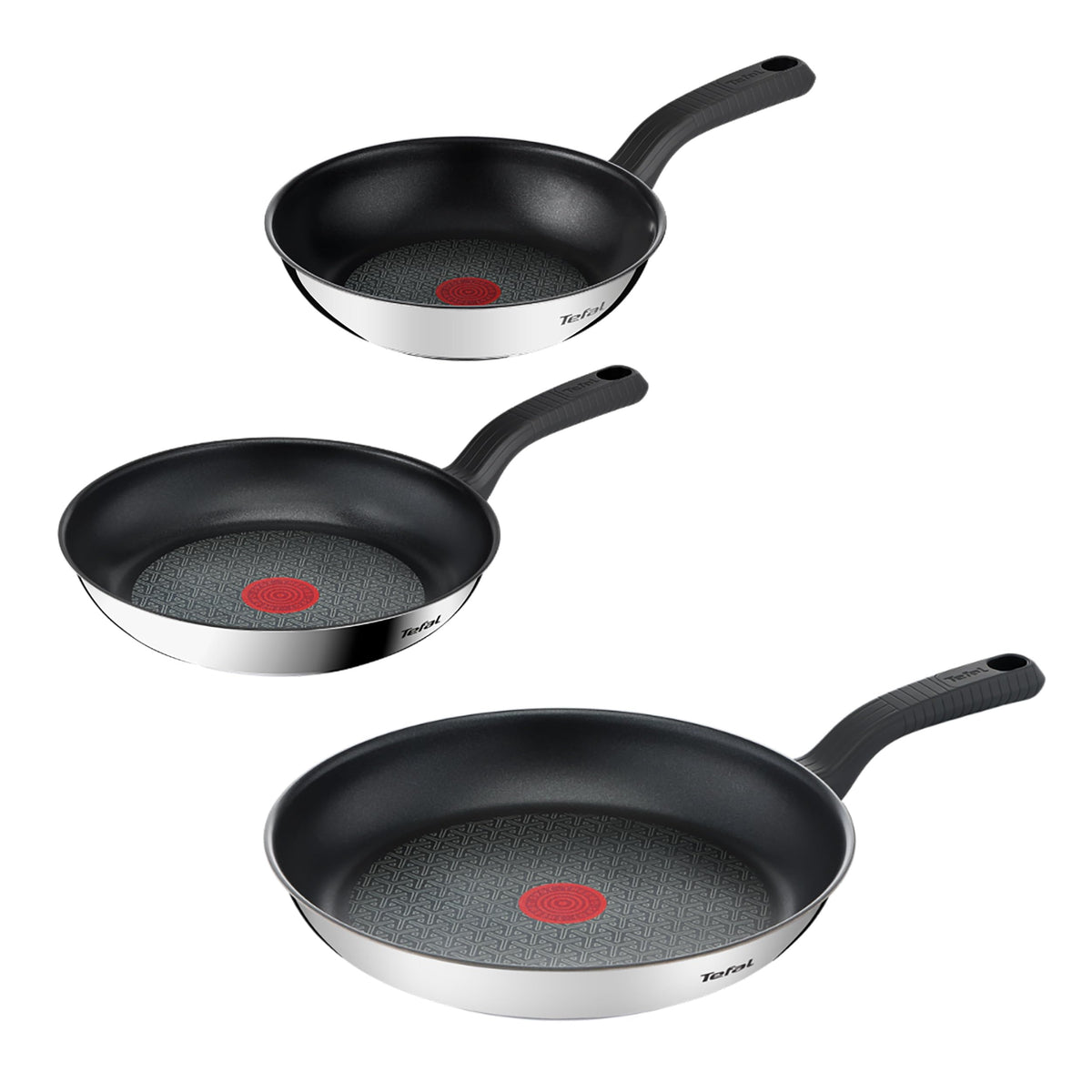 Set de tigăi Tefal Comfort Max 3 piese, înveliș Power Resist - G7263S04