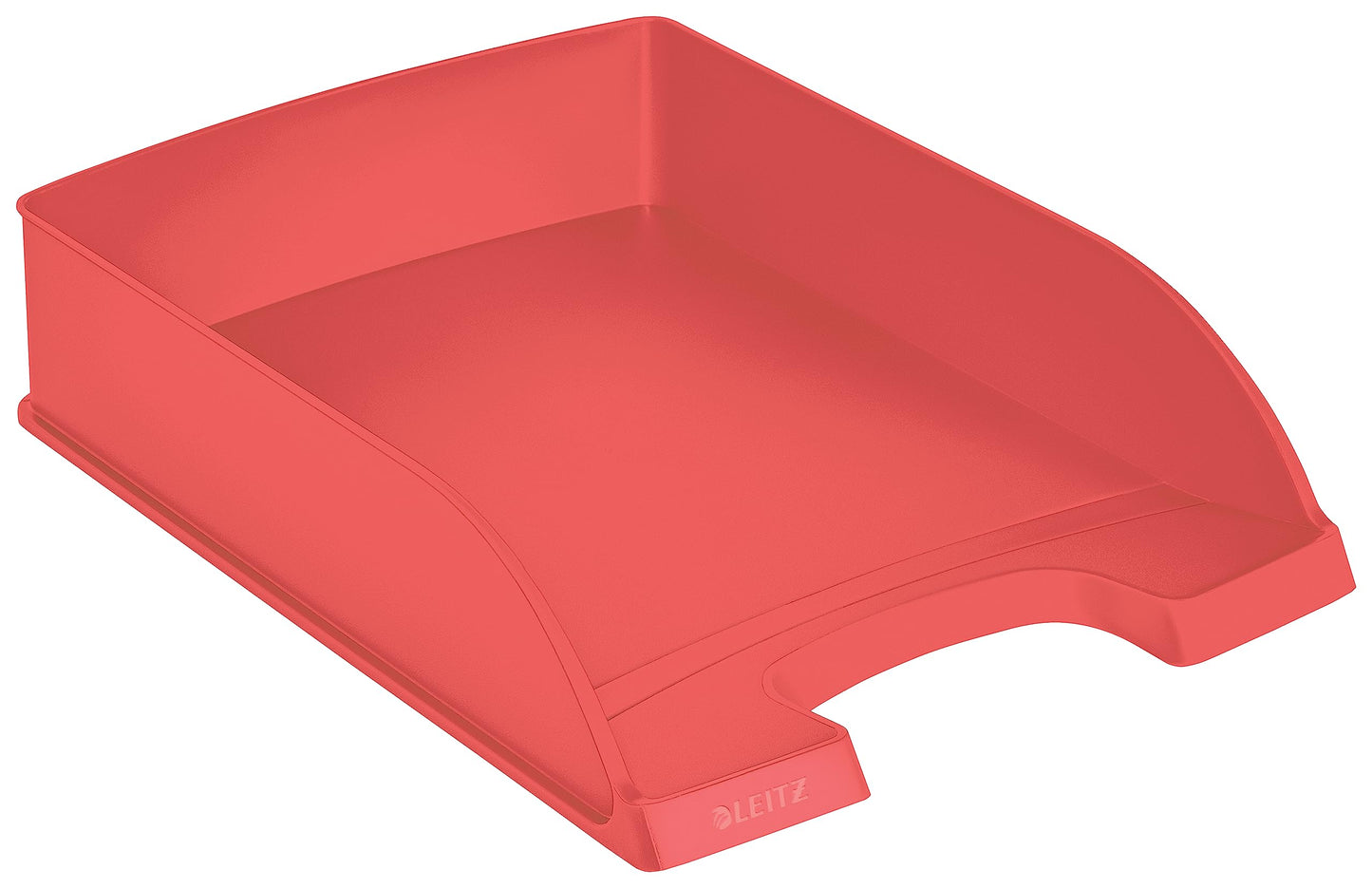 Leitz letter tray A4, pack of 5, stackable storage compartments, Blue Angel, recycling range, red, 52275020