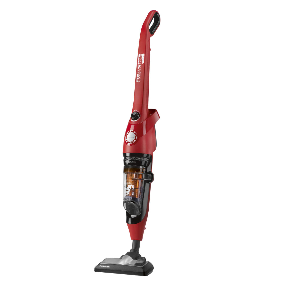 Aspirator Rowenta Powerline Extreme Cyclonic cu cablu și fără sac, tehnologie ciclon, putere 750 W, capacitate 0,9 l, roșu, RH8133 - RH8133WA