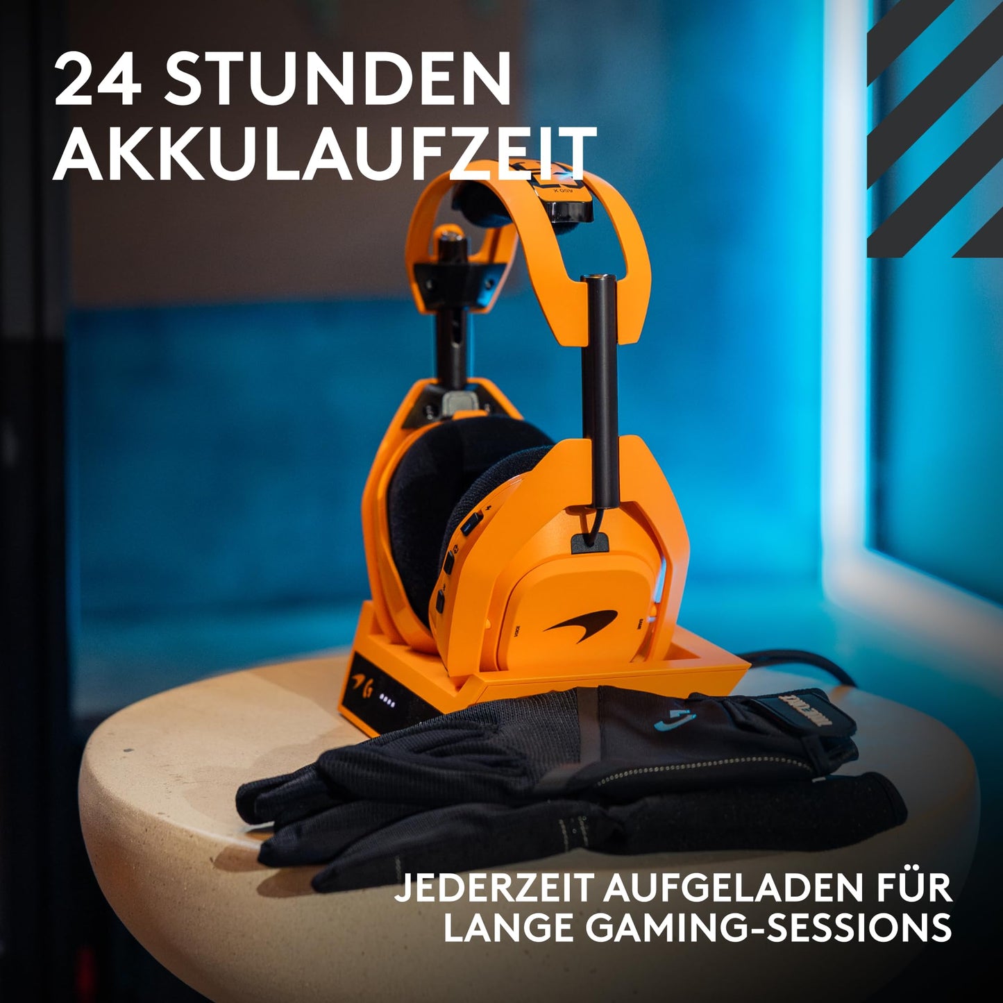 Logitech G Astro A50 X Lightspeed wireless gaming headset McLaren Edition + base station, PRO-G Graphene, PLAYSYNC for Xbox Series - 939-002238