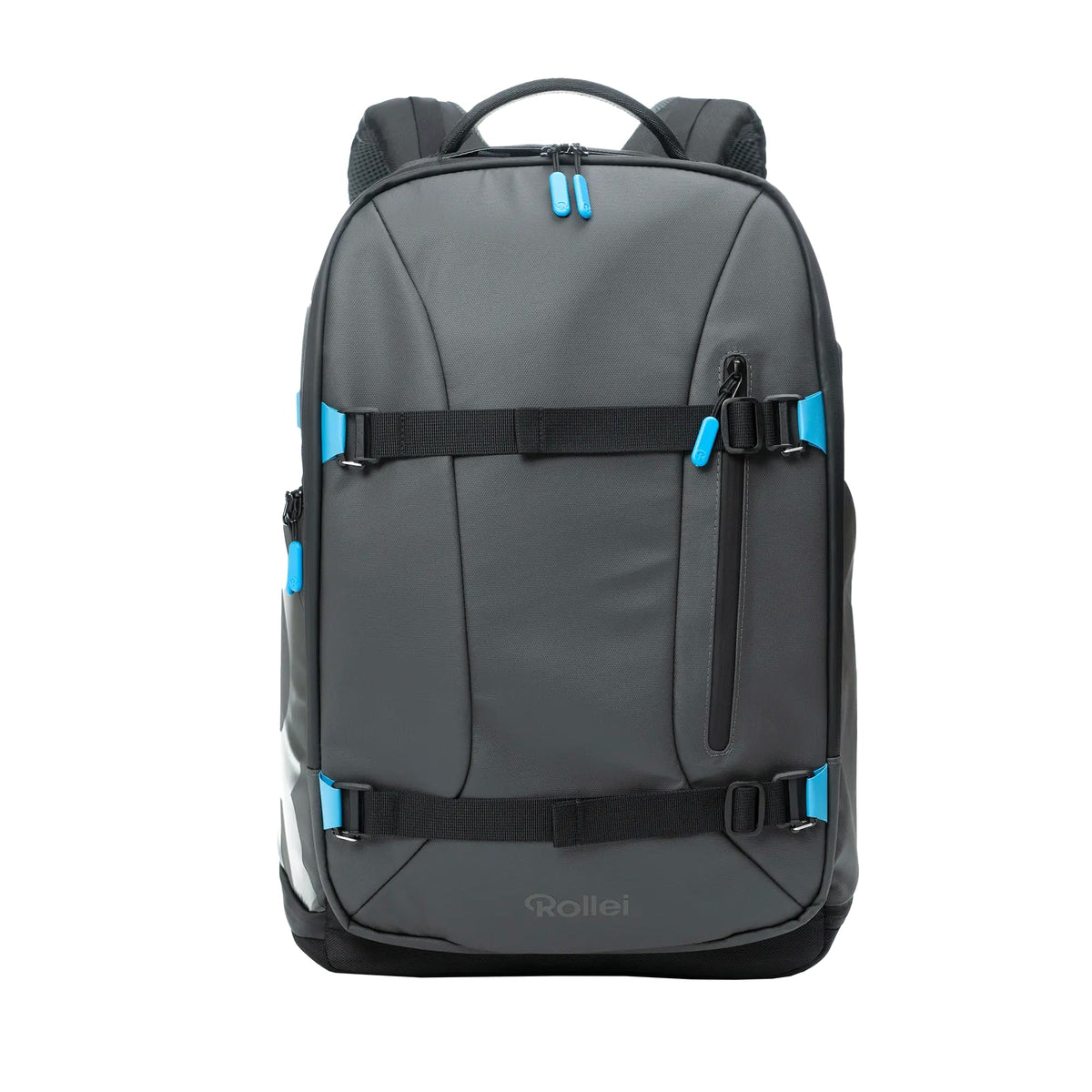 Rollei Fotoliner Ocean Pro: Large camera backpack in black made from 49 recycled PET bottles, suitable for hand luggage, including laptop compartment, movable dividers - 20314
