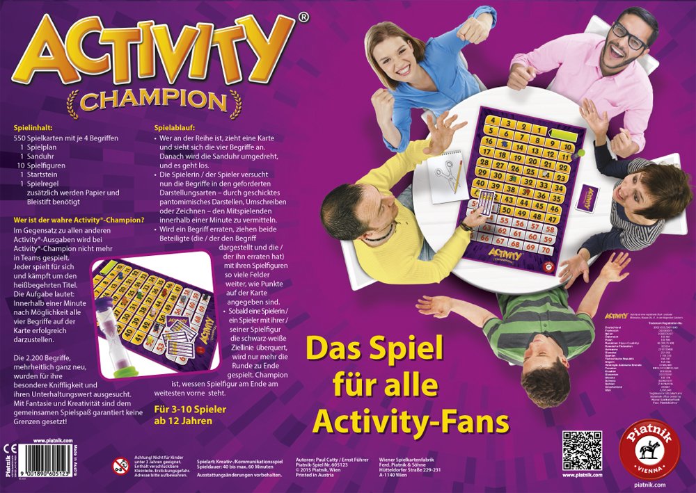Piatnik 6051 - Party Game - Activity Champion/Party Game/Activity Classic
