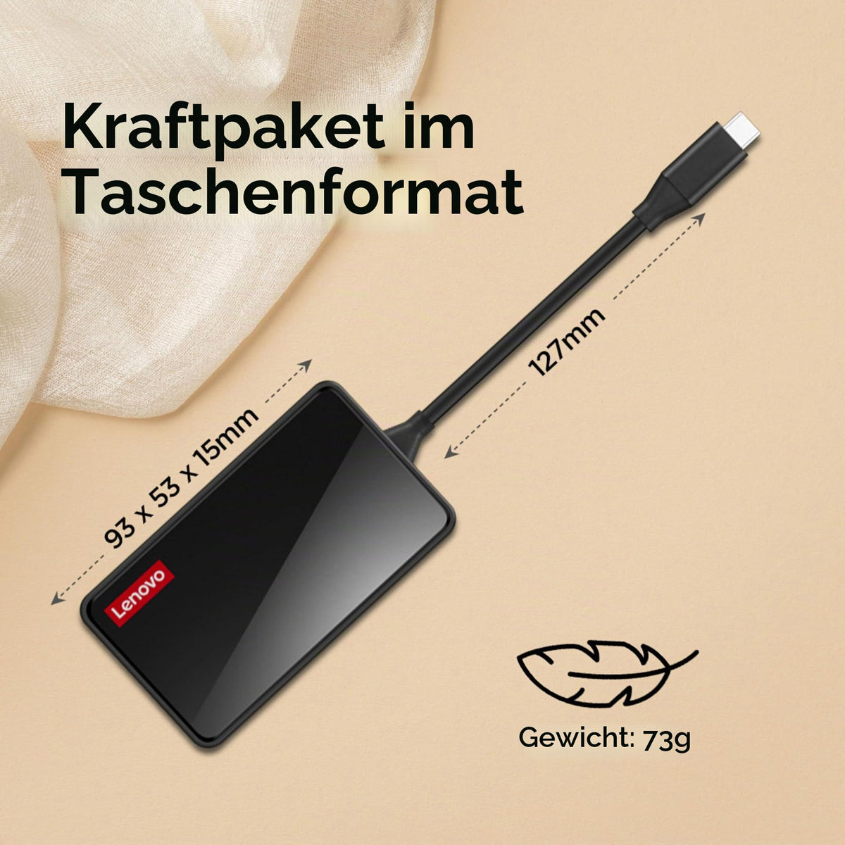 Lenovo 100 USB-C Travel Dock - GX91M73945
