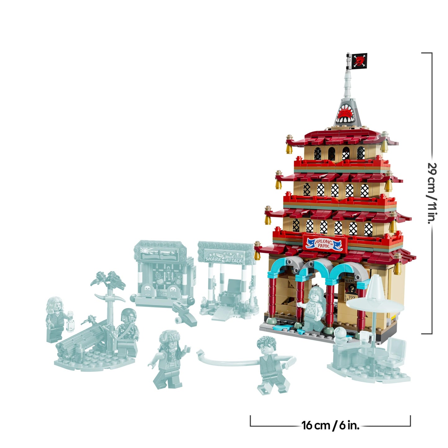 LEGO ONE PIECE - Showdown in Arlong Park - Interactive toy with 5 minifigures - Luffy & Nami and a collapsing pagoda - Anime gift for boys, girls and fans aged 9 and up - 75638