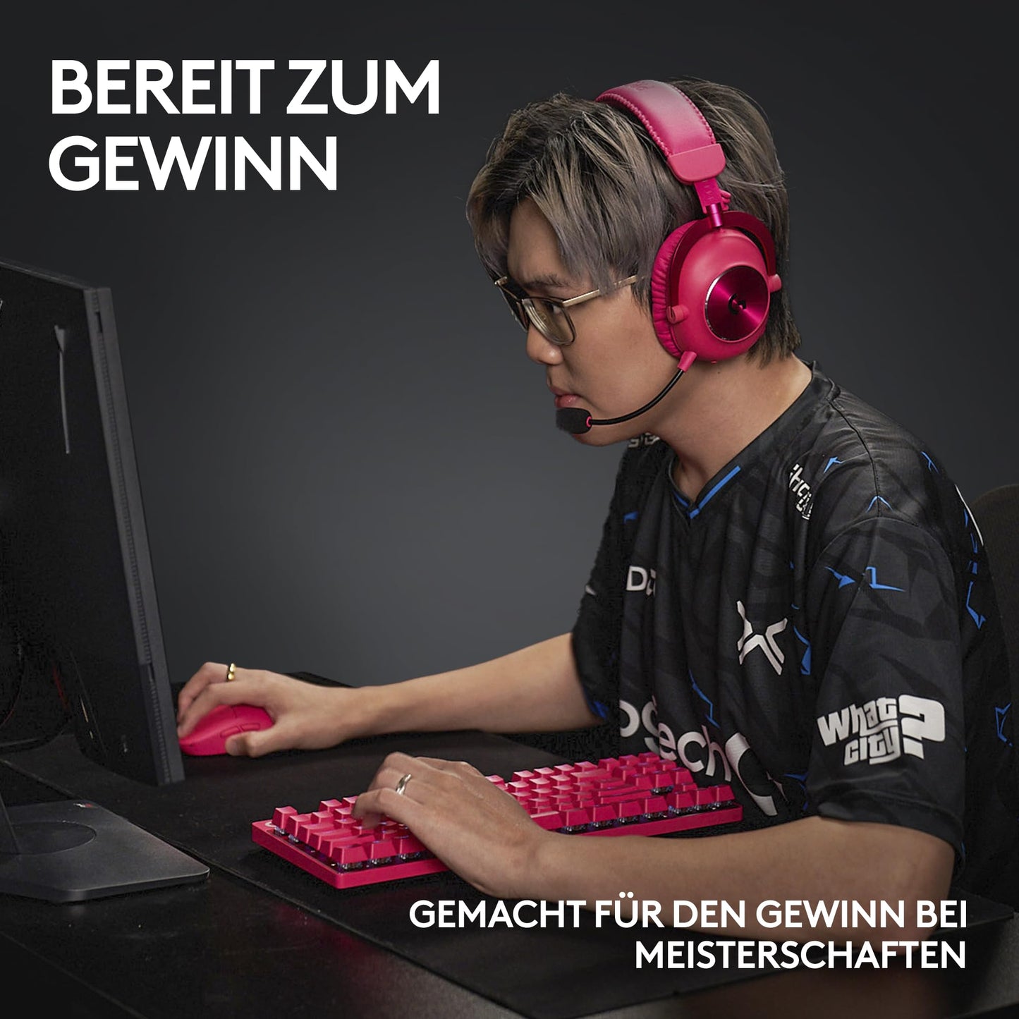 Logitech G PRO X TKL LIGHTSPEED Magenta (920-012155)
