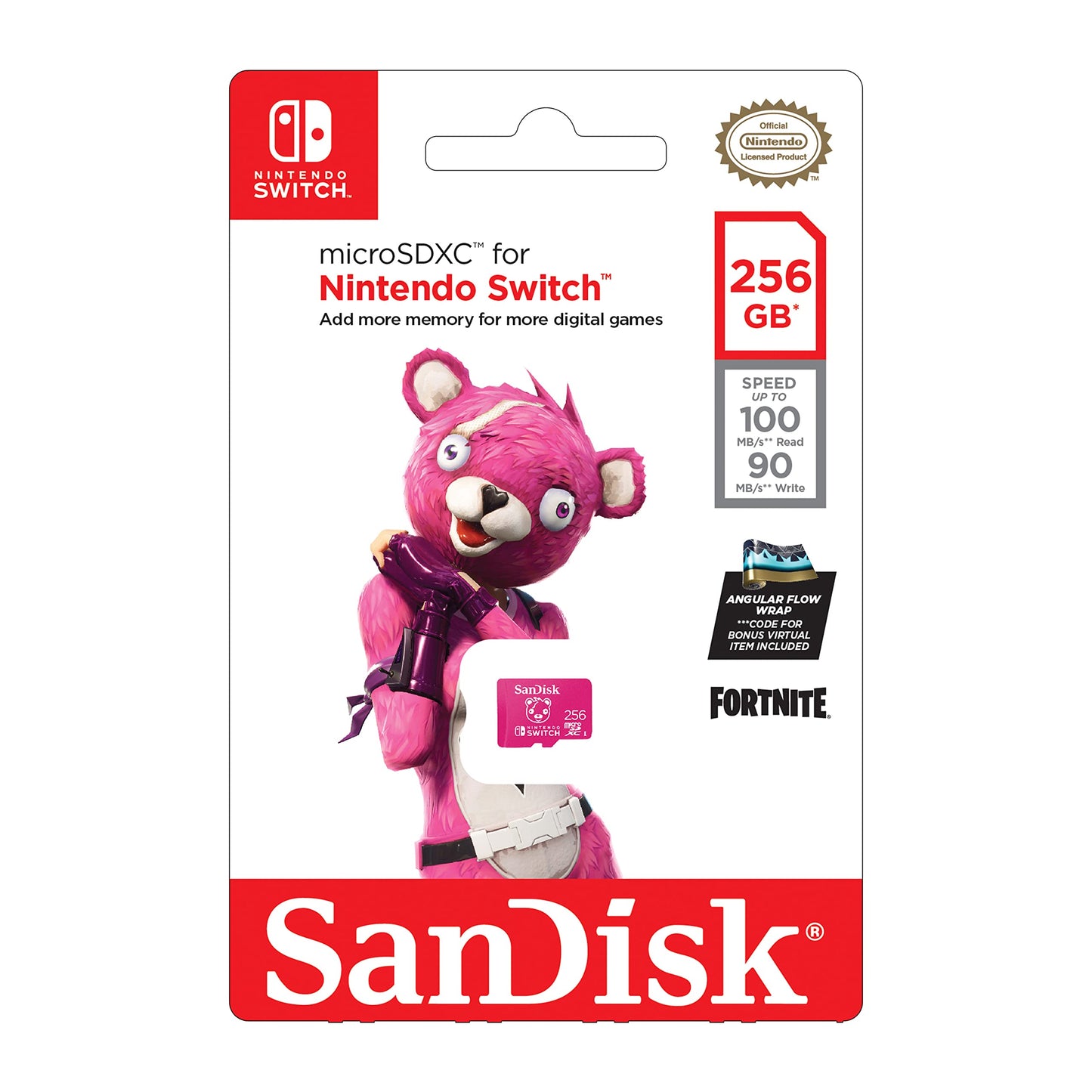SanDisk Nintendo Switch microSDXC 256GB (SDSQXAO-256G-GN6ZG)