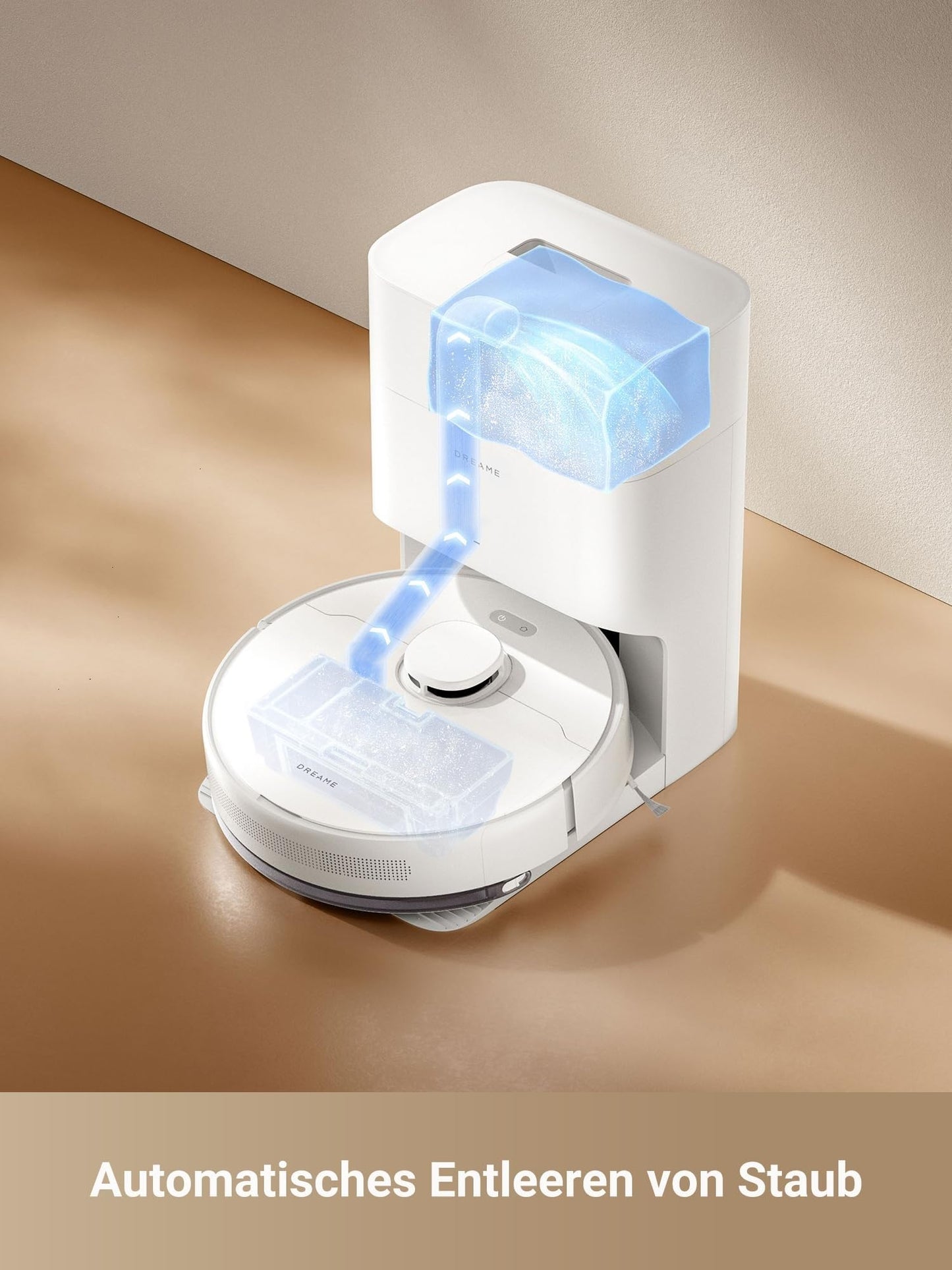 dreame D10 Plus Gen 2 vacuum robot with wiping function, automatic dust emptying, stores dust for up to 90 days, LiDAR navigation, 6000 Pa suction power for carpets and animal hair, 285-minute battery - RLD32GD