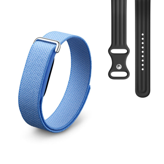 Google Fitbit Air - activity tracker without display with fitness tracking, heart rate measurement - compatible with iOS and Android - Lavender + sports armband for the Fitbit Air - Obsidian, L - GA09509-EU