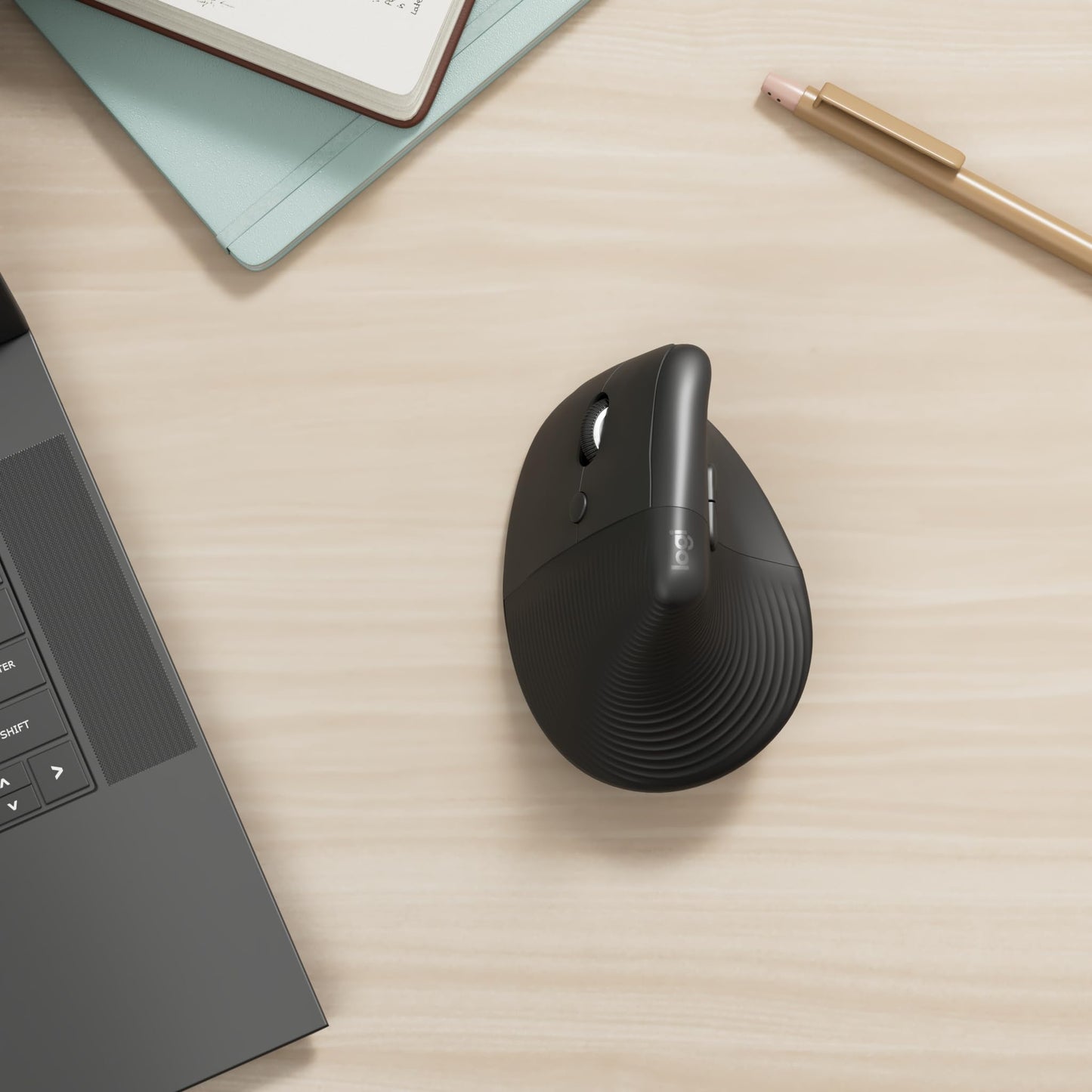Logitech Wireless Ergonomical Mouse - Left Handed, Bluetooth, Gray, Left-handed - 910-006474