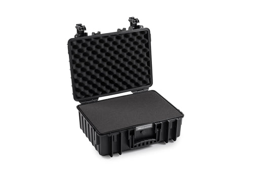 B&W International multi-purpose case Outdoor 5000 (PP.221) black - with cube foam - waterproof (IP67), dustproof, impact-resistant, extremely robust - 5000/B/SI