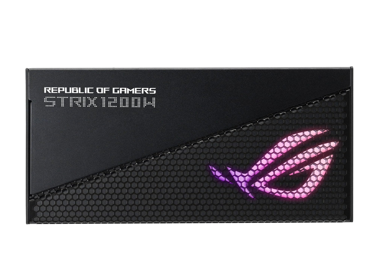 ASUS ROG Strix 1200 W Gold Aura Edition Power Supply (80+ Gold Certified, ATX 3.0, Cybenetics Lambda A+ Certified, PCIe Gen 5.0, Axial-Tech, Aura Sync Fan) - 90YE00P0-B0NA00