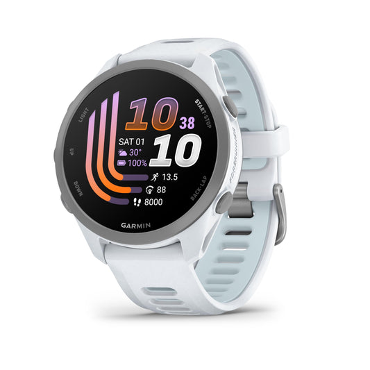 Garmin Forerunner 170 43mm - running smartwatch, 1.2" AMOLED touchscreen, up to 10 days battery life, training recommendations, health data, smart functions, 80+ sports apps, pay - 010-03920-01