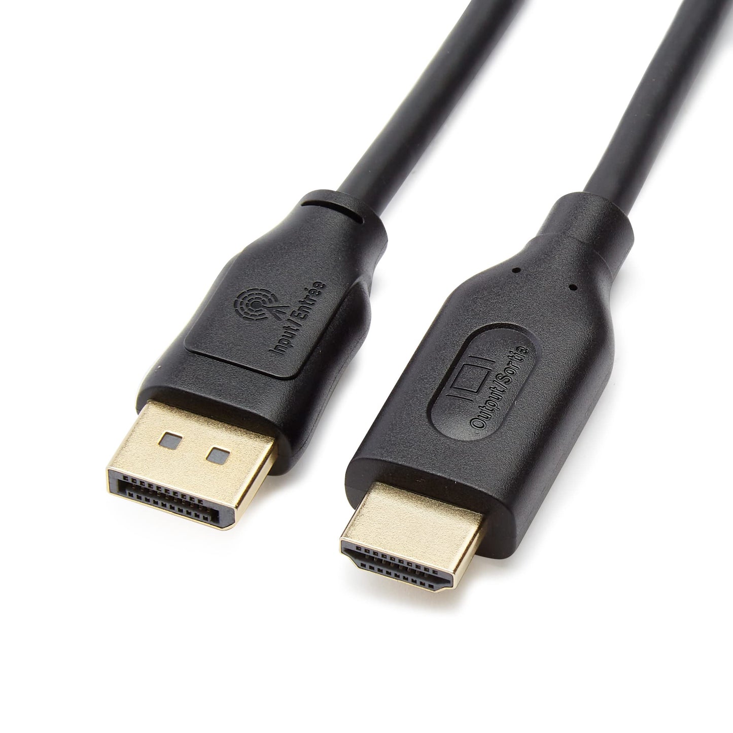 Amazon Basics DisplayPort to HDMI, 1.8 m, 10 pieces, black - DPH12M-6FT-10P