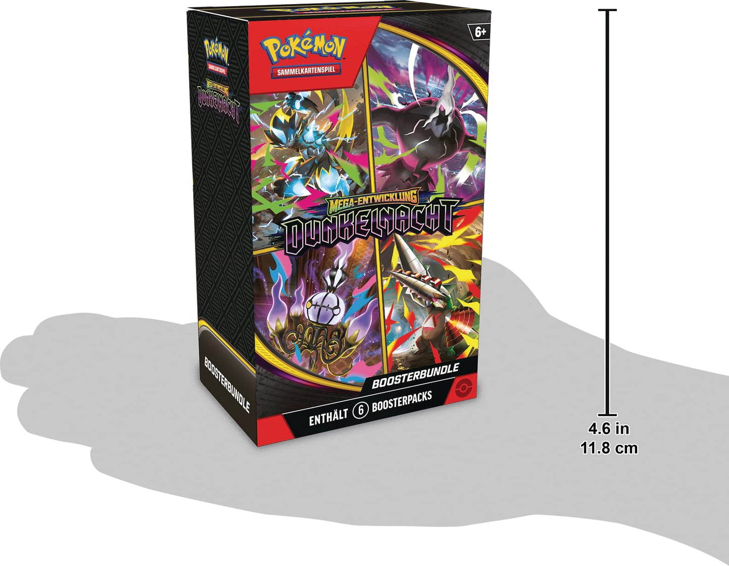 Pokémon Trading Card Game: Mega Evolution Booster Bundle - Dark Night (6 Booster Packs) - Pokémon-Sammelkartenspiel