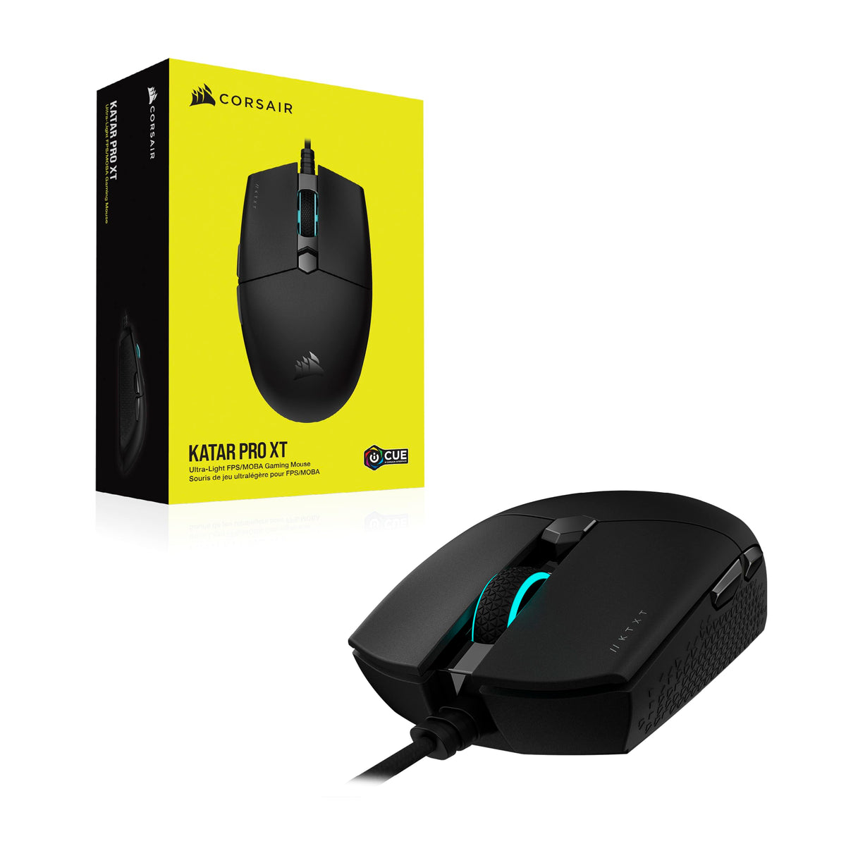 Corsair KATAR PRO XT Wired Ultra-Light FPS Gaming Mouse - Black - CH-930C111-EU