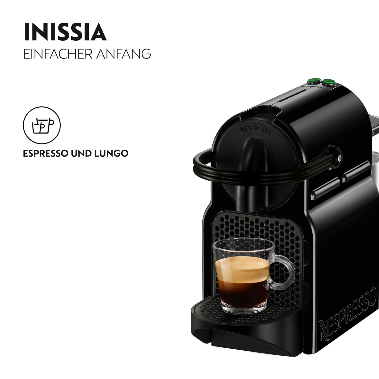 De Longhi Nespresso Inissia EN 80.B кафе машина 19 бара Черна