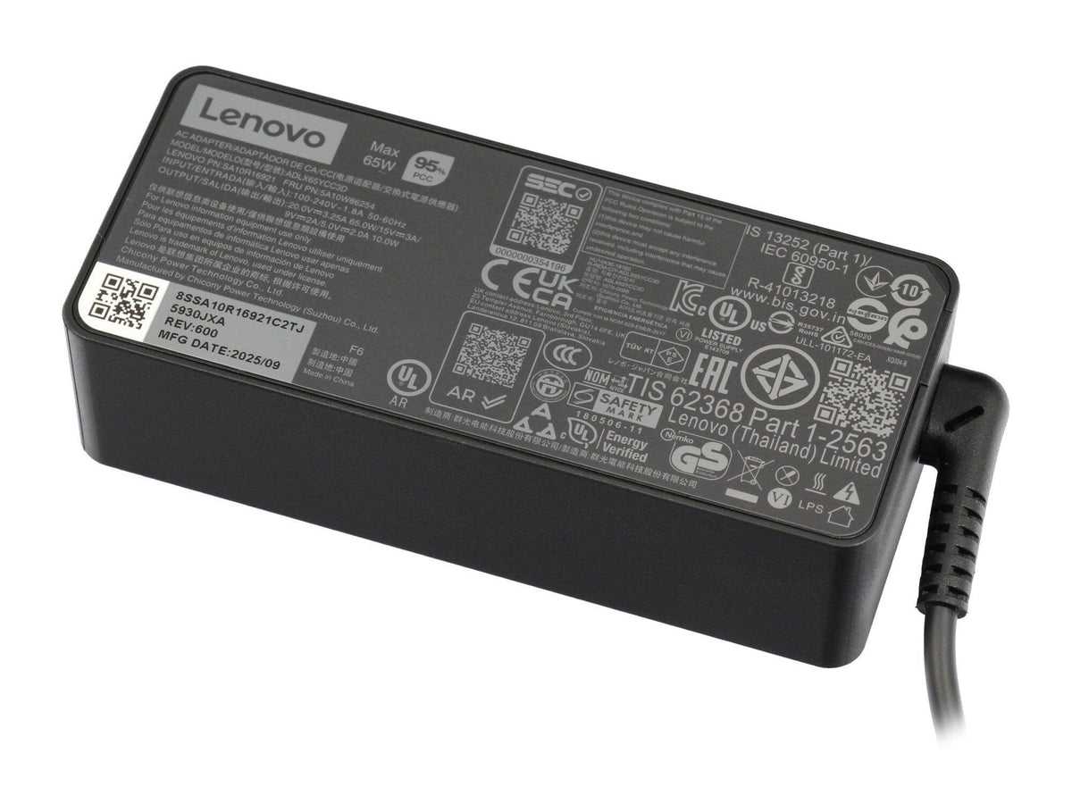 Lenovo Original ThinkPad T480 USB-C Charger 65 Watt Normal (20L5) - ADLX65YAC2D