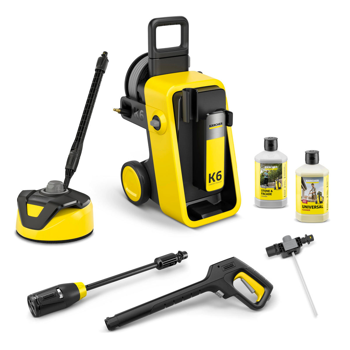 Kärcher High Pressure Cleaner K 6 Comfort Premium Home, Pressure: 160 bar, Flow Rate: 510 l/h, Area: 50 m²/h, Weight: 18.2 kg, Flexible High Pressure Hose, Hose Reel, 4-in-1 Multi Jet, Home Kit - 1.324-904.0