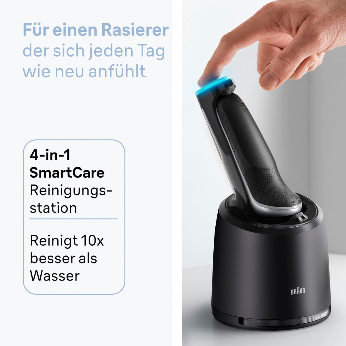 Braun Rasierer Herren Elektrisch Series 6, 62-S7650cc, Silber - 62-S7650CC