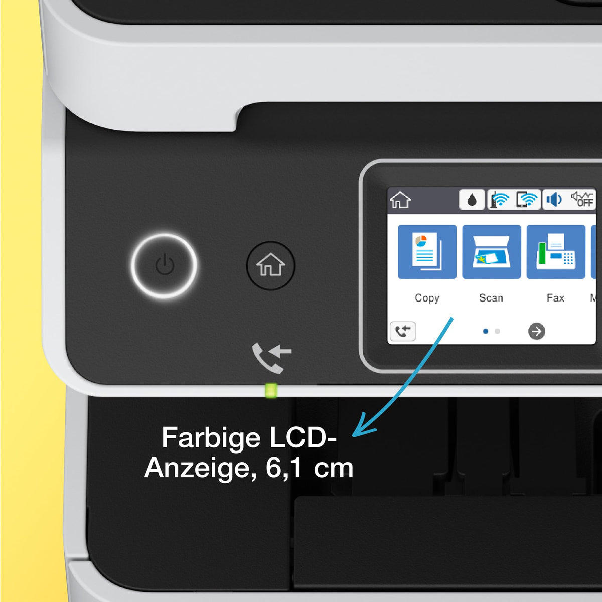 Epson EcoTank ET-5170 Ink Tank Printer | for small offices & businesses | WiFi & Ethernet | A4 | Print, Copy, Scan, Fax | Duplex Printing | 6.1 cm Touchscreen | ADF