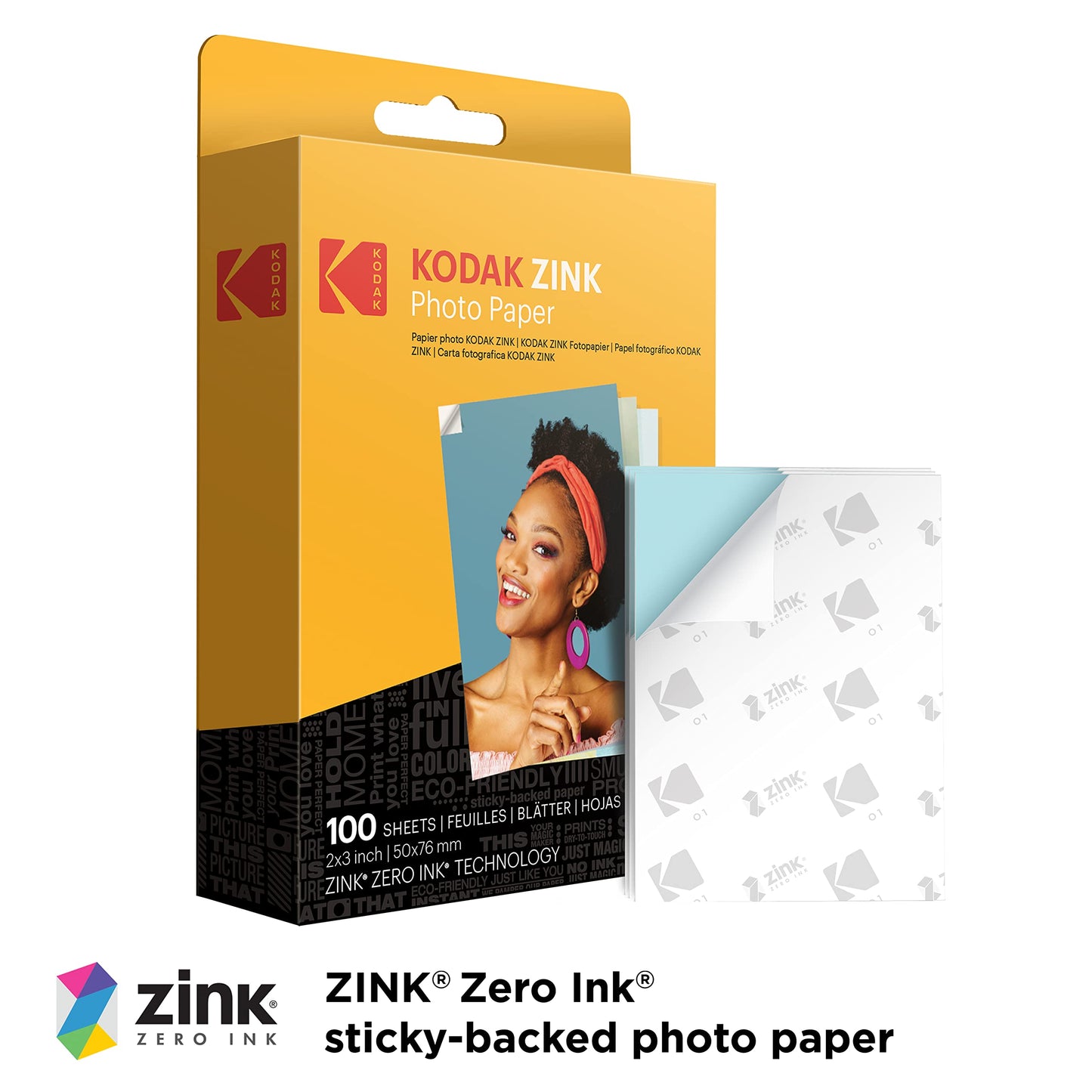 Kodak 2x3 Premium Zink Photo Paper (100 Sheets) - RODZ2X3100