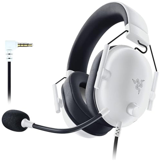Razer BlackShark V2 X - Multi-platform wired esports headset (Triforce 50mm drivers, advanced passive noise cancellation, 7.1 surround sound, Hyperclear cardioid mic) White - RZ04-03240700-R3M1
