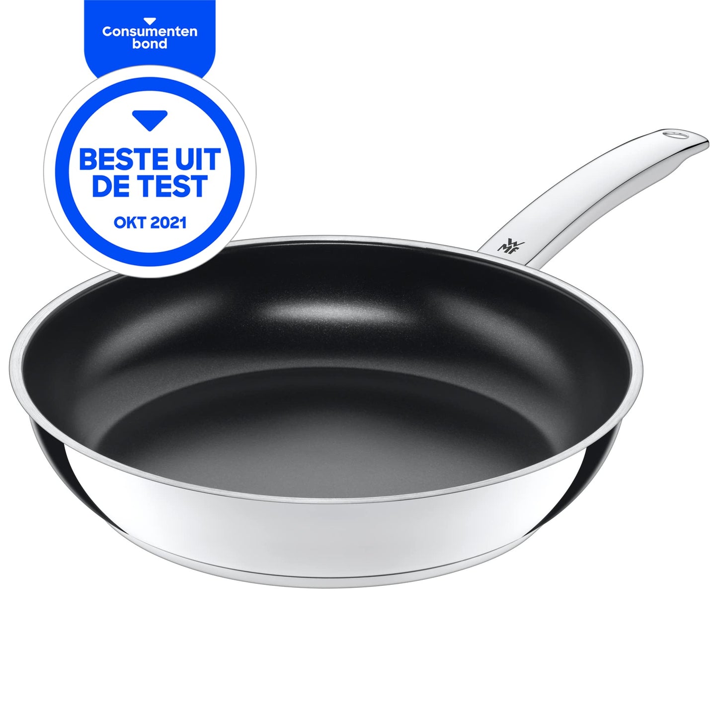WMF Durado frying pan 28 cm, stainless steel pan induction non-stick coating, suitable for all types of stoves, energy saving, ceramic coating, oven safe up to 260 degrees - 0748286021