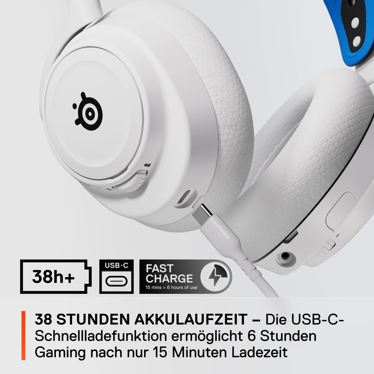 SteelSeries Arctis Nova 7P Wireless - Multi-Platform Gaming Headset - PlayStation, PC, VR - Custom HiFi Drivers - 2.4GHz + Bluetooth - 38h Battery - USB-C - Retractable Microphone - 61561