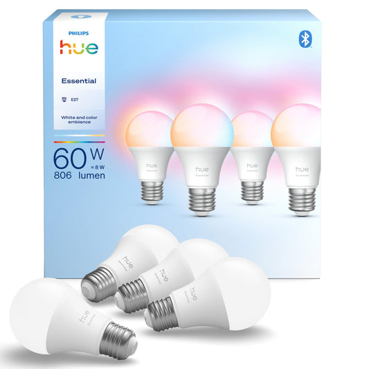Philips Hue Essential A60 E27 4-Pack 39230400
