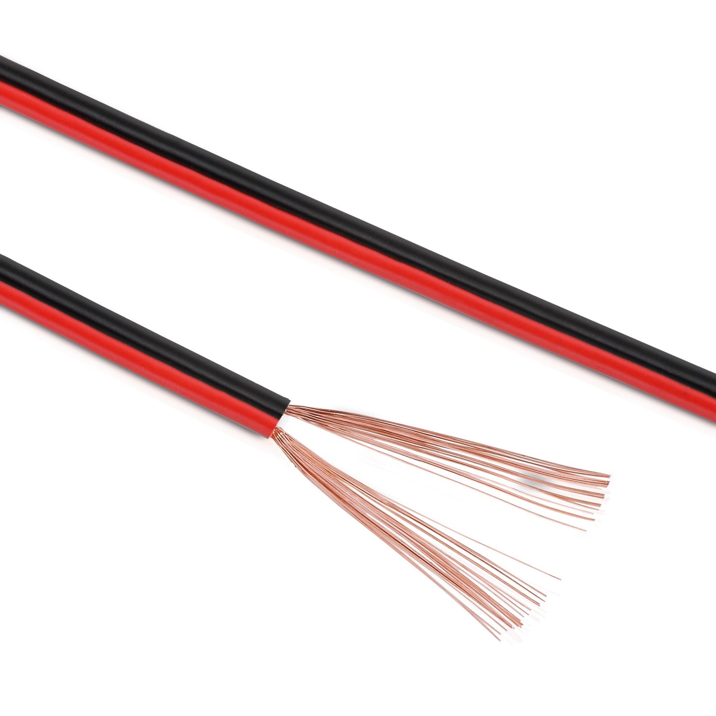 sonero® 50 meters 2x4.00mm² CCA speaker cable / speaker cable, color: red/black - S-SC2400RB-50