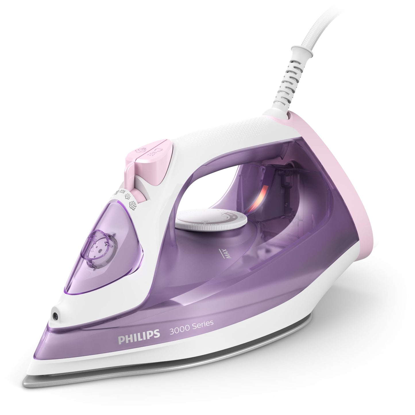 Philips 3000 Series steam iron - 2000 W, steam boost up to 140 g, even steam output 30 g/min, vertical steam, ceramic soleplate, drip stop system, 35 sec heat-up time (DST3010/30)