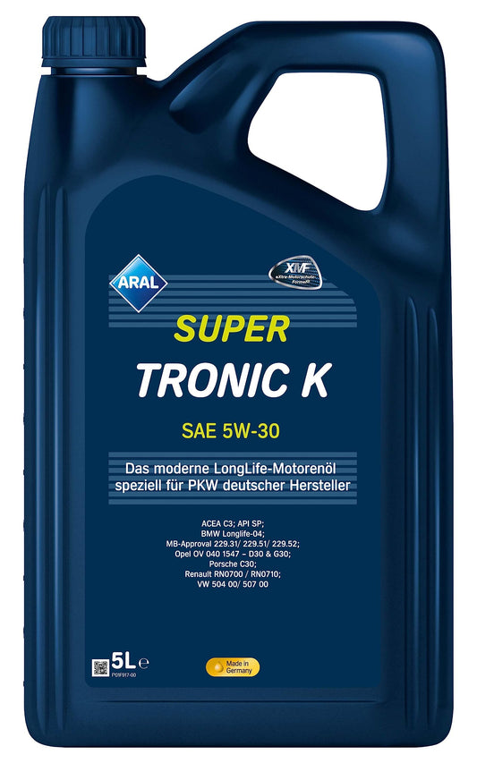 Aral SuperTronic K 5W-30 Motor Oil, 5L - 15F477
