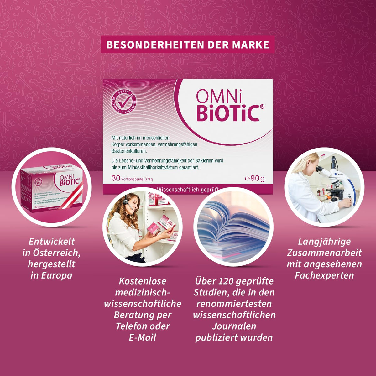 OMNi BiOTiC 10 | Antibiotic? Completați flora intestinală | Recomandat începând cu prima zi a terapiei cu antibiotice | Pulbere | Pentru utilizare zilnică | Cu inulină | Vegan | Fără gluten | 30 porții - 41122